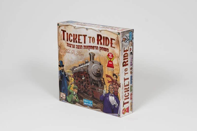 TICKET TO RIDE טיקט טו רייד ארה"ב עברית