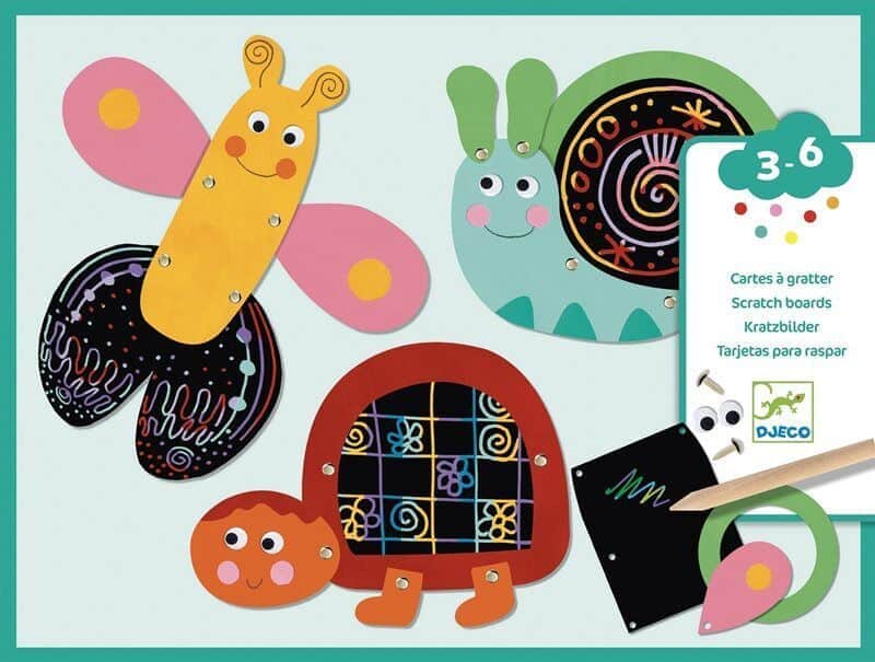 יצירה לקטנטנים - חריטה ובניה חיות מצחיקות |Djeco