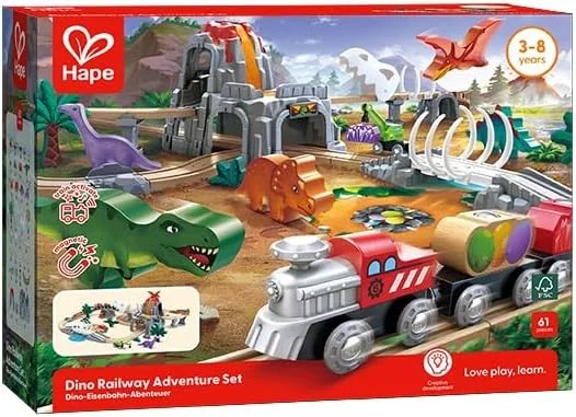 סט רכבת הרפתקאות דינוזאורים | HAPE