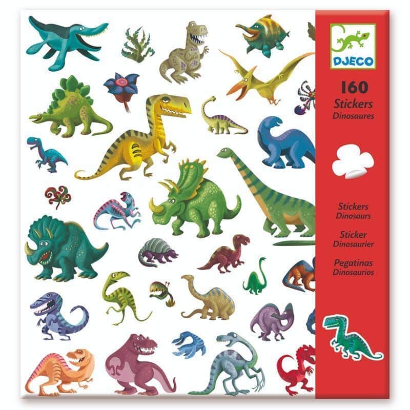 160 מדבקות דינו |Djeco