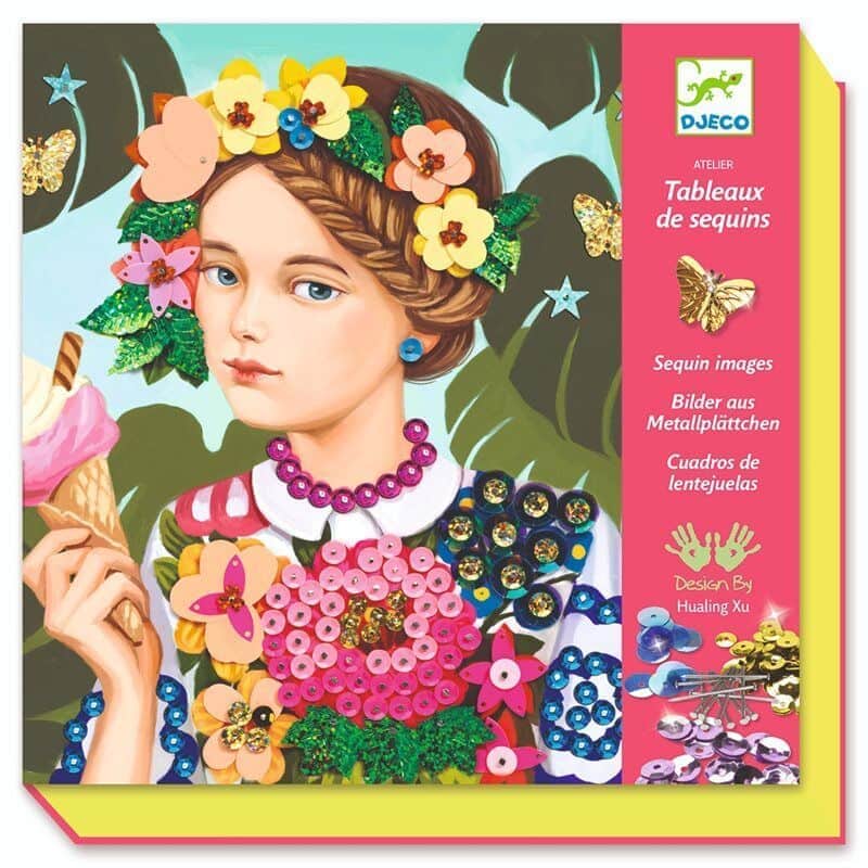 יצירה - עיצוב בסיכות פרחוני | Djeco