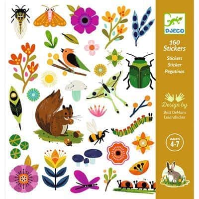 יצירה 160 מדבקות -בגינה - DJECO