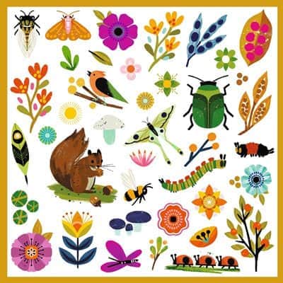 יצירה 160 מדבקות -בגינה - DJECO
