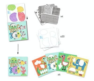 Djeco יצירה לקטנטנים תבליטים חברים של מגלי