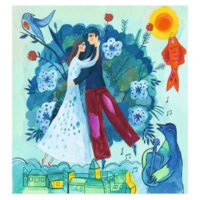 יצירה בהשראת אמנים - מארק שאגאל, צבעי מים | Djeco