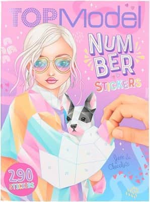 חוברת מדבקות עם מספר | טופ מודל