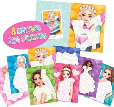 חוברת מדבקות עם מספר | טופ מודל