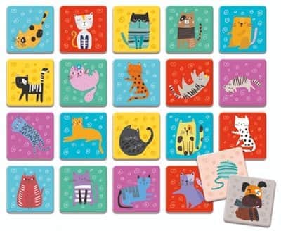 משחק זיכרון חתולים ludattica