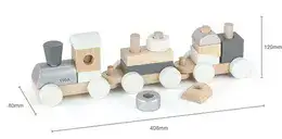 רכבת אפורה מעץ | ויגה