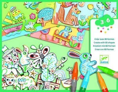 יצירה לקטנים-עולם יצירה חיות| Djeco