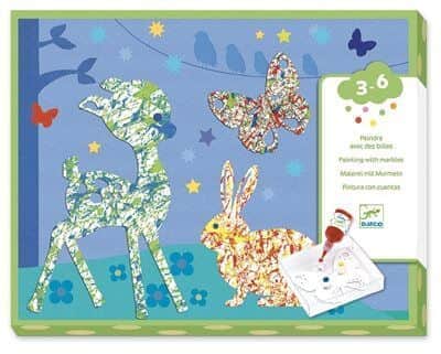 יצירה לקטנים - צביעה עם גולות