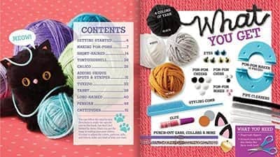 יצירת פונפונים חתולים | klutz