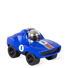 מכונית מירוץ כחולה
