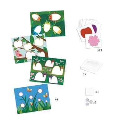 יצירה לקטנטנים - צביעה עם גולות טבע