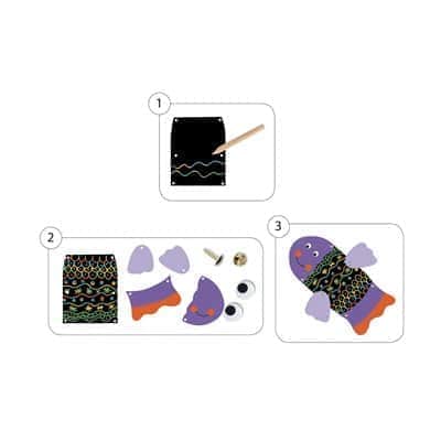 יצירה לקטנטנים - חריטה ובניה חיות מצחיקות |Djeco