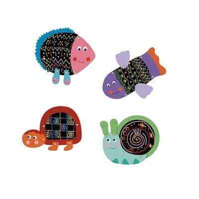 יצירה לקטנטנים - חריטה ובניה חיות מצחיקות |Djeco