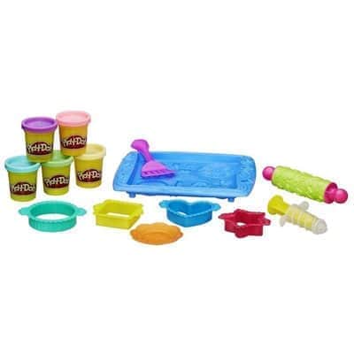 פליידו Play Doh יצירות במטבח -יוצרים עוגיות