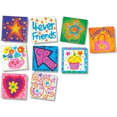 אמנות בחרסינה מגנטים | 4M