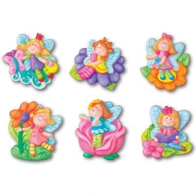 מגנטים גבס – פיות נוצצות