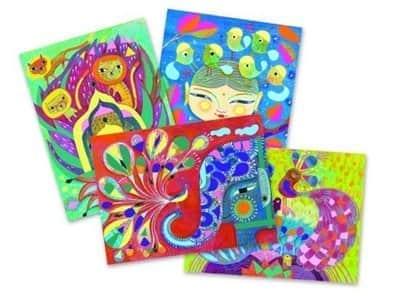 יצירה- צבעי מים הודו