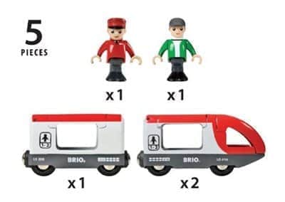 רכבת נוסעים עם שני דמויות|בריו BRIO