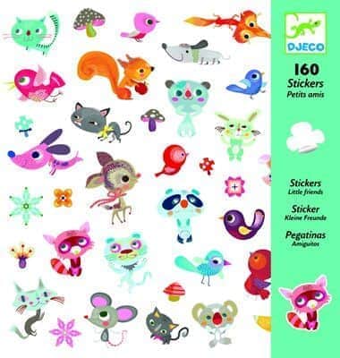 160 מדבקות קטנות| Djeco