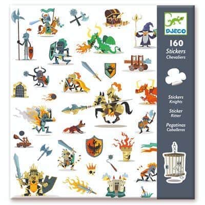 160 מדבקות - אבירים |Djeco