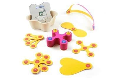קליקסו Clixo משחק מגנטי ערכת 30 חלקים - ורוד צהוב