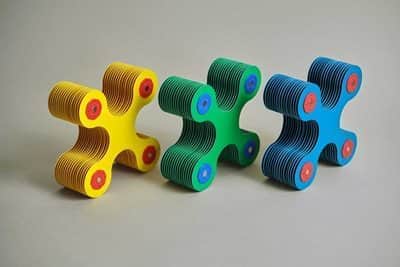 קליקסו משחק מגנטים ערכת 30 חלקים - טורקיז פלמינגו