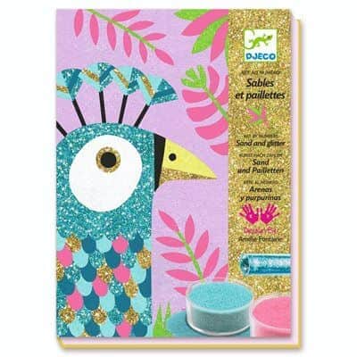 יצירה חול עם נצנצים ציפורים |Djeco