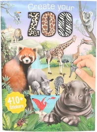 חוברת מדבקות גן חיות | טופ מודל