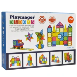 מגנטים - 100 חלקים | PlayMager