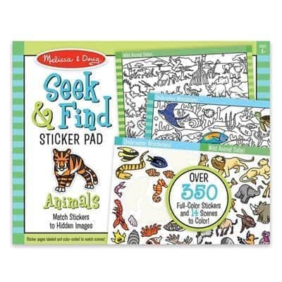 חוברת מדבקות חפש וגלה- בעלי חיים |מליסה אנד דאג