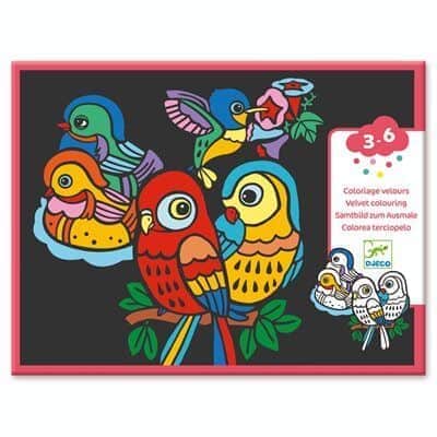 יצירה לקטנים - צביעה לבד ציפורים Djeco