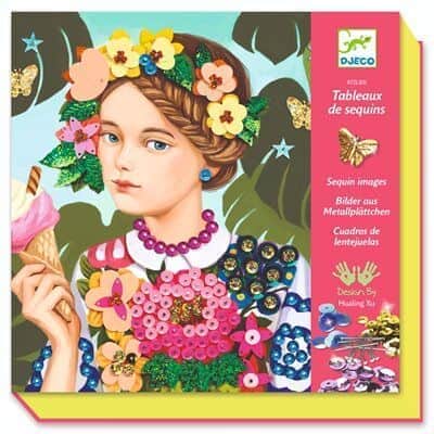 יצירה - עיצוב בסיכות פרחוני | Djeco