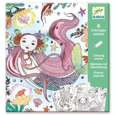 יצירה צביעה והצצה - בנות הים | Djeco